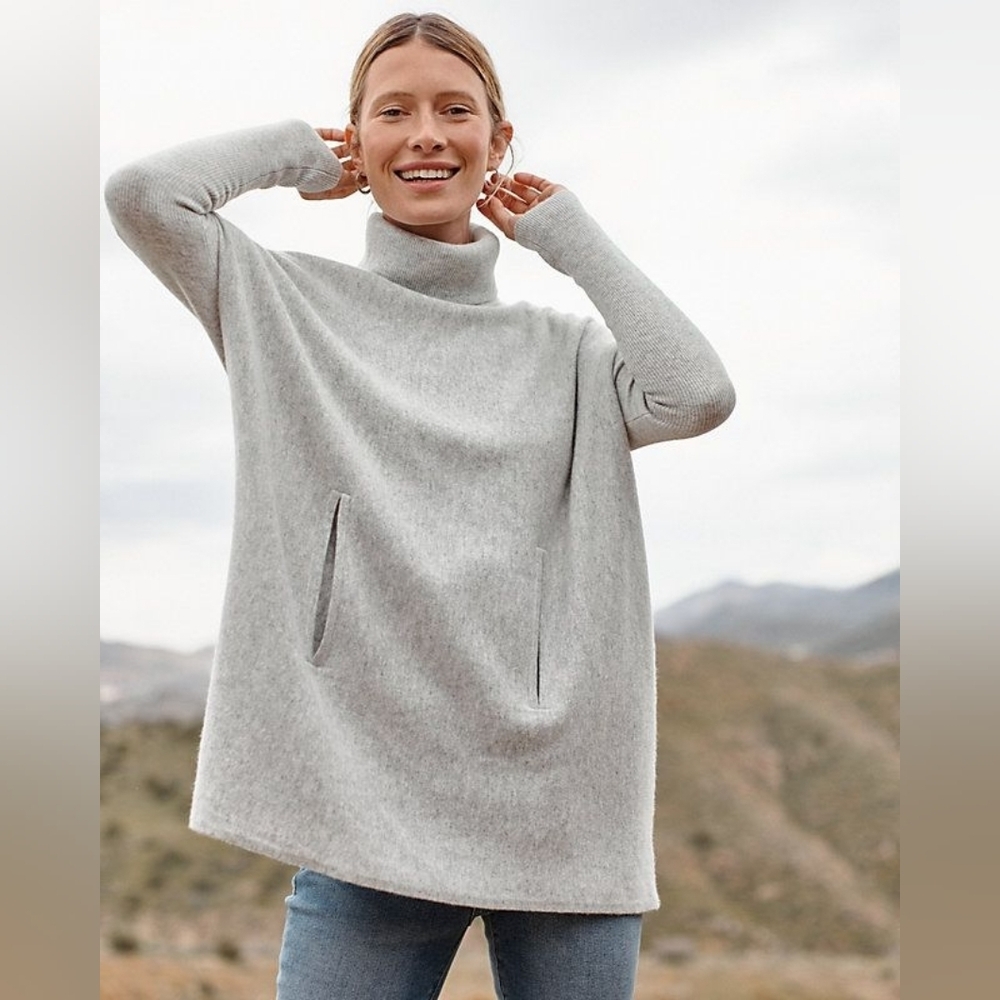 Garnet Hill Oversized Turtleneck Sweater